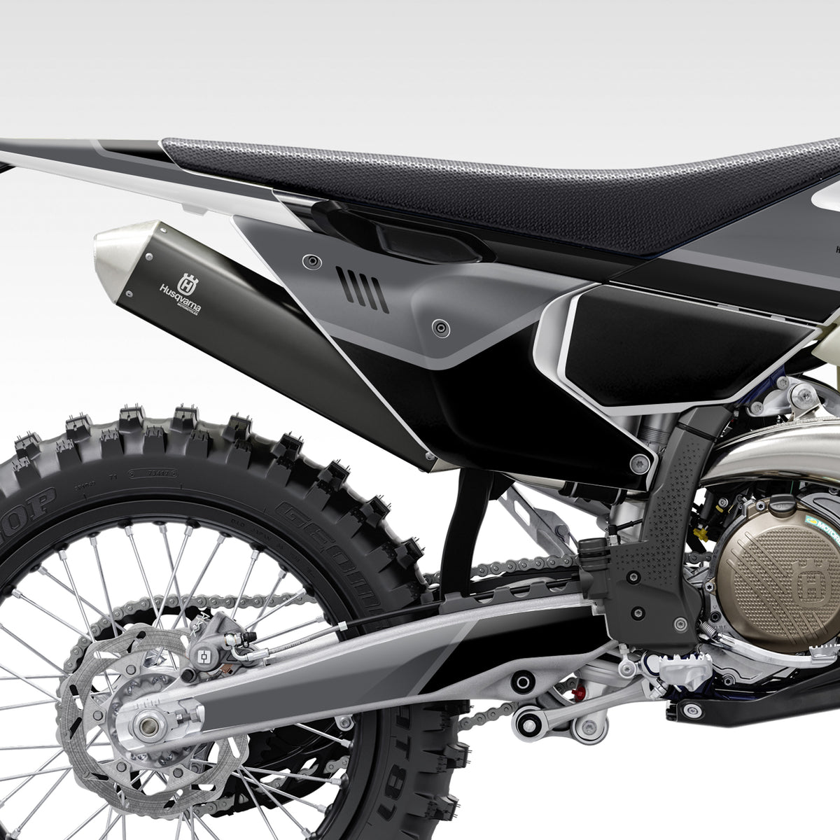 2023 - 2024 HUSQVARNA FE, TE, FX, TX - BASELINE GRAY - GRAPHICS KIT