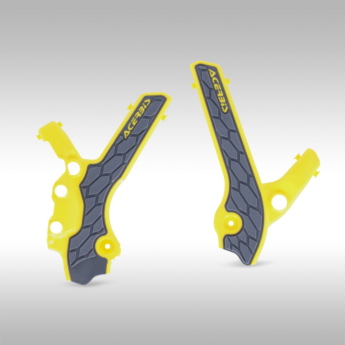 Acerbis Yellow X-Grip protectors For Suzuki DRZ400 help protect your frame. These frame guards protect your bike from scratching paint.