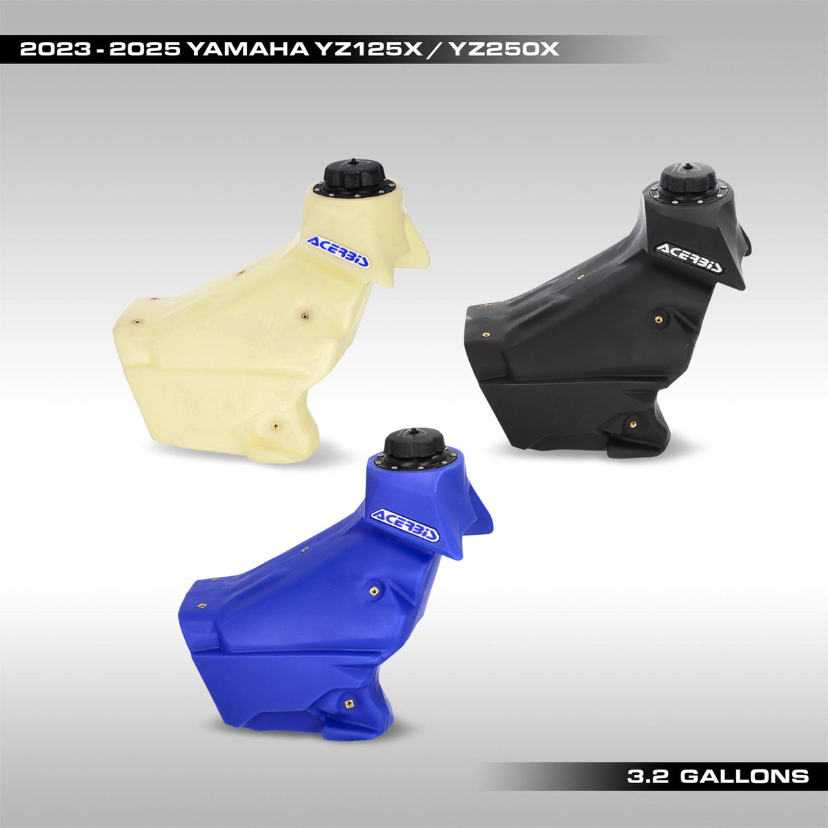 ACERBIS - 3.2 GALLON FUEL TANK - 2023 - 2025 YAMAHA YZ125X &amp; YZ250X