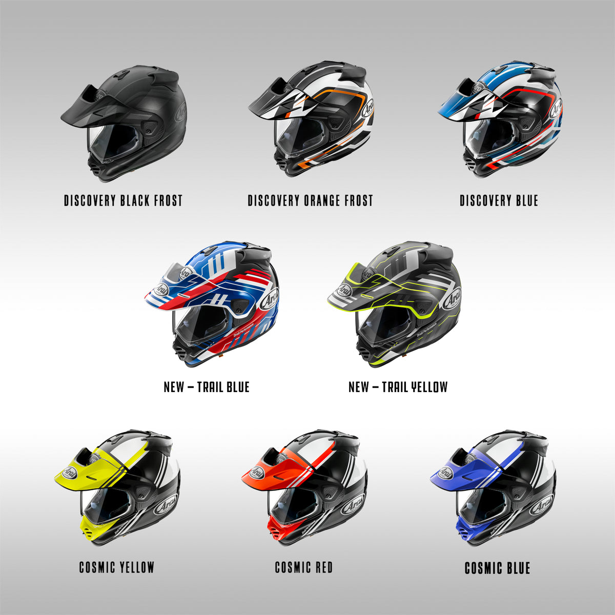 ARAI - XD-5 ADVENTURE HELMET - GRAPHIC PAINT DESIGNS