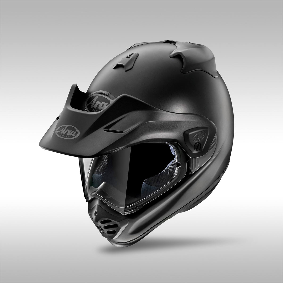 Arai XD-5 Adventure Helmet in solid matte black.