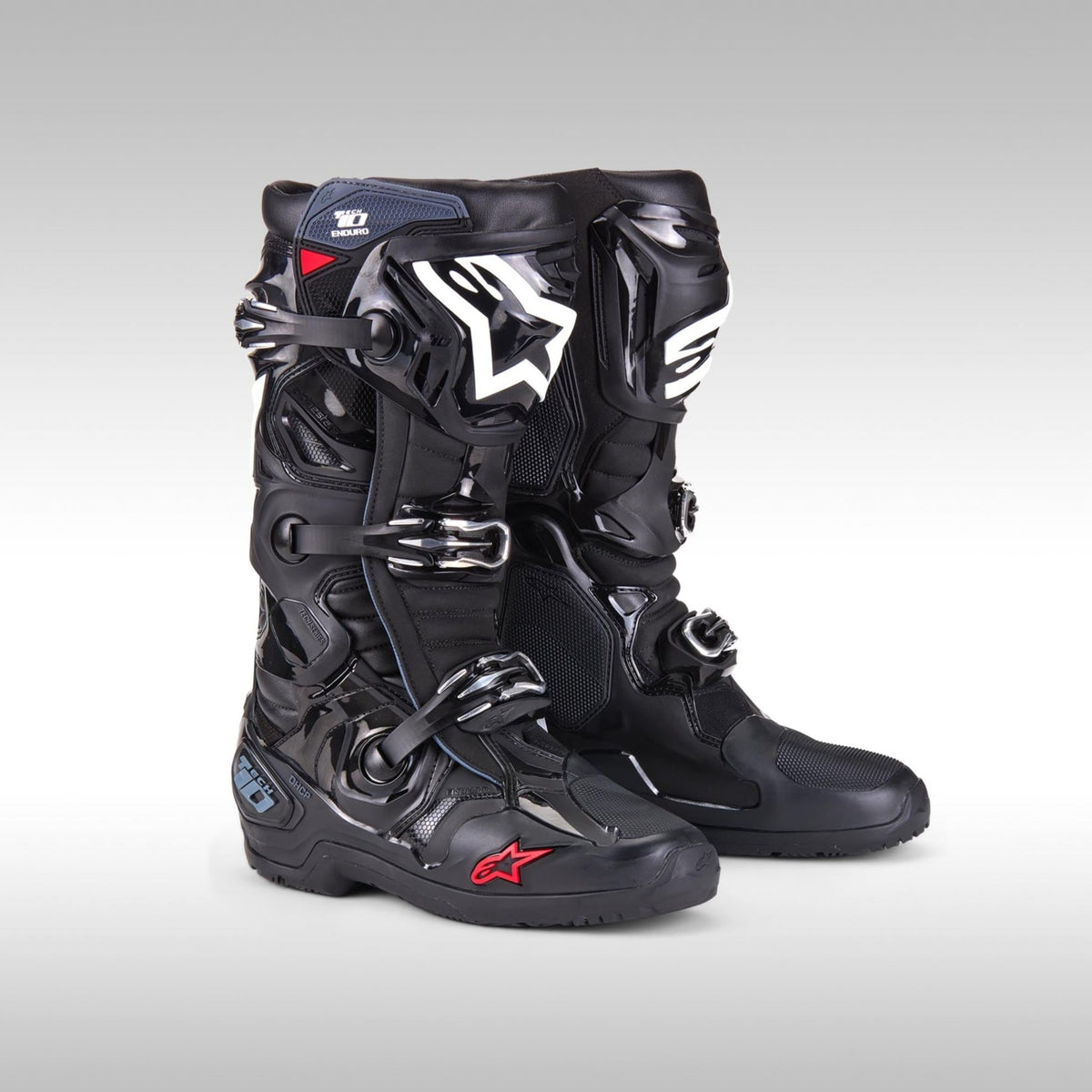 Alpinestars Tech 10 Enduro offroad boots in Black.