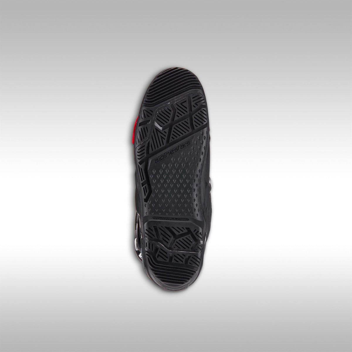 Alpinestars Tech 10 Enduro offroad boots view of the offroad oriented sole.