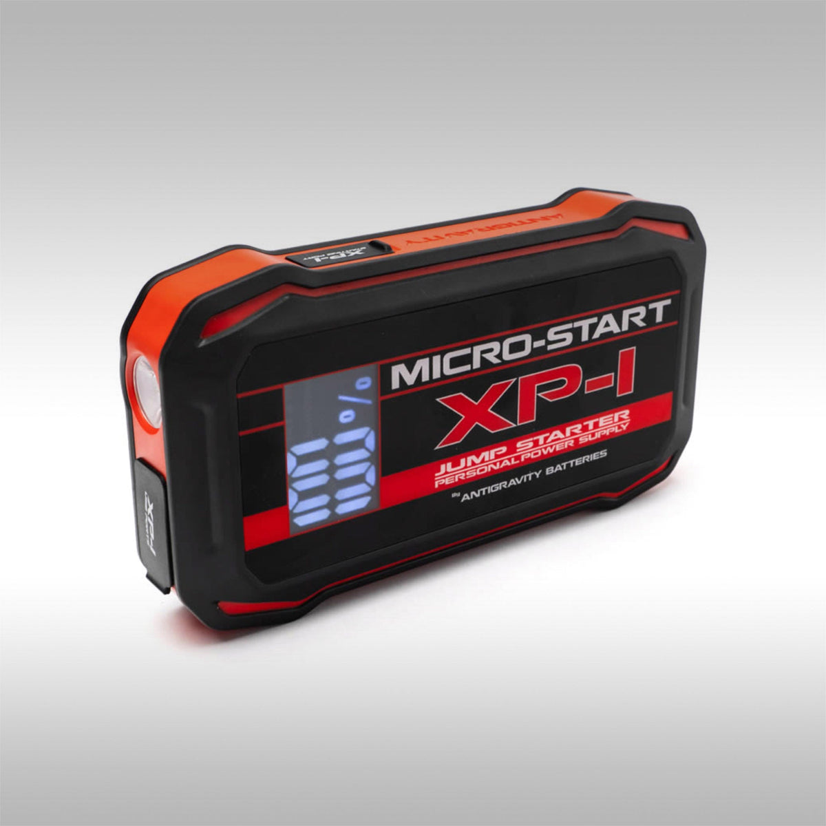 Antigravity MicroStart personal power source GEN II XP-1. Compact portabel jump box and personal power supply for charging personal  electronic devices. Portable motorcycle jump start unit.