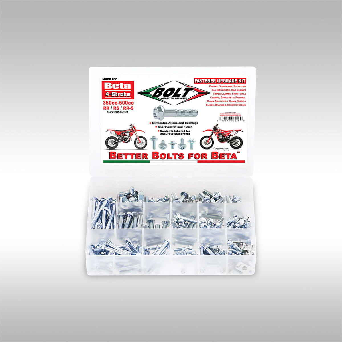 BOLT MOTORCYCLE HARDWARE - BETA PRO PACK - 4 STROKE