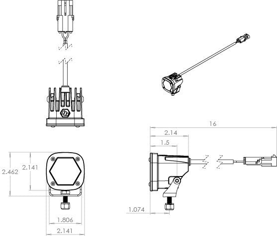 BAJA DESIGNS - DUAL HEADLIGHT KIT - SUZUKI DRZ400 / DR650