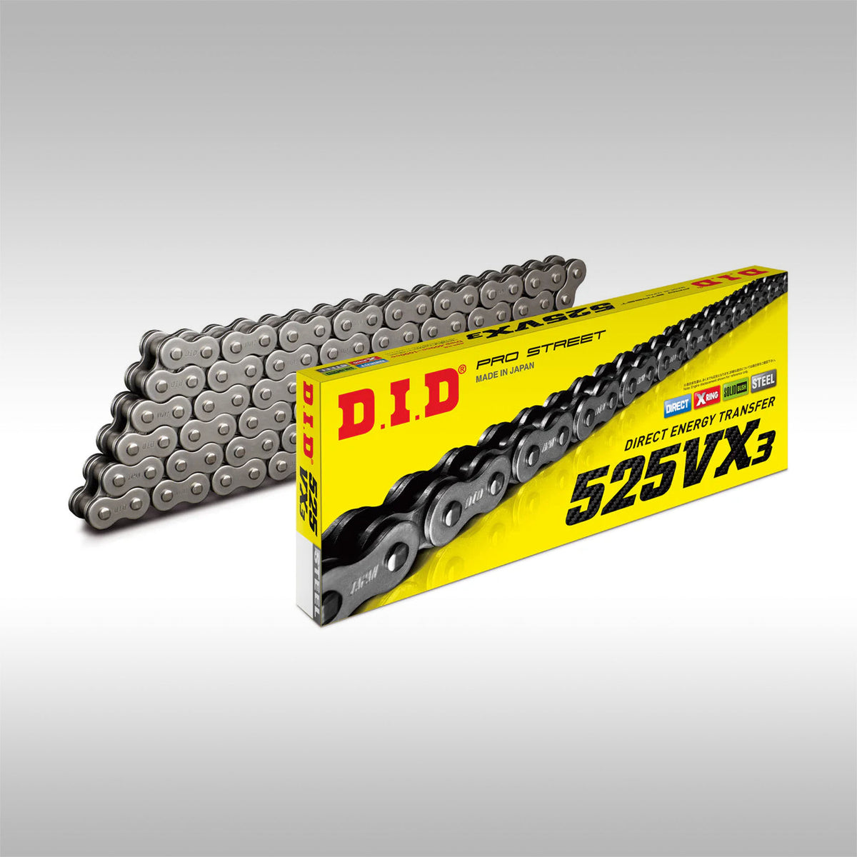 D.I.D - 525VX3 X-RING MOTORCYCLE CHAIN