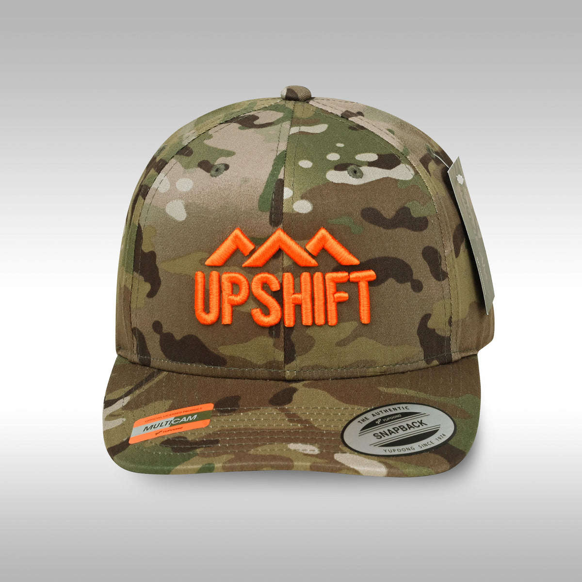 UPSHIFT 3D SNAPBACK HAT GREEN MULTICAM