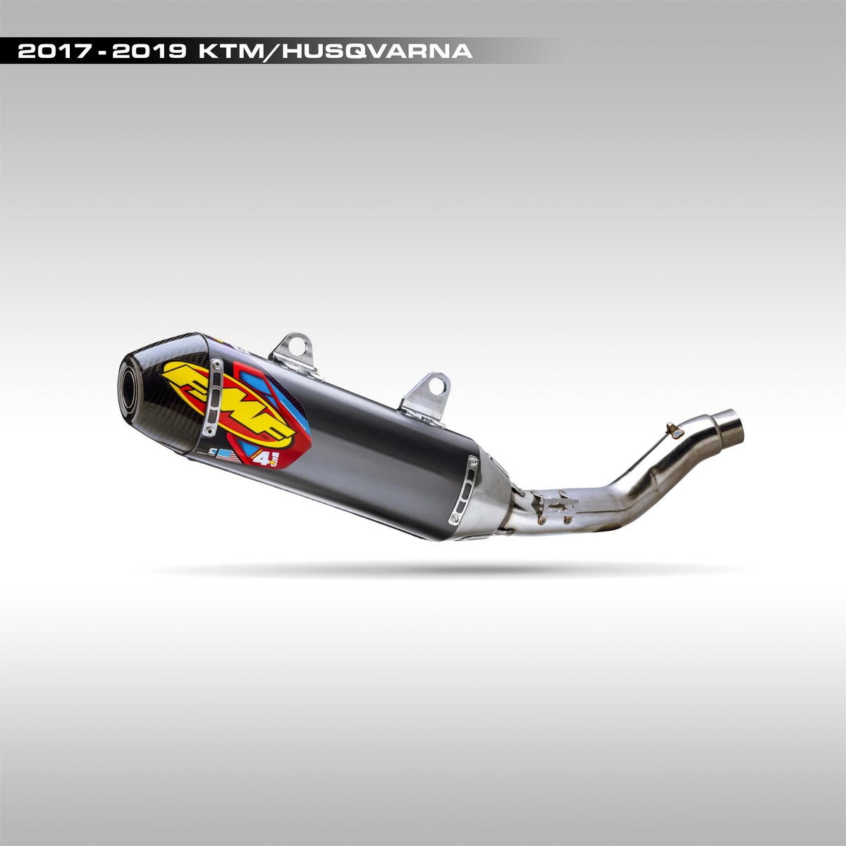 FMF - FACTORY 4.1 RCT SLIP-ON W/ CARBON END CAP - KTM &amp; HUSQVARNA 2017 - 2019