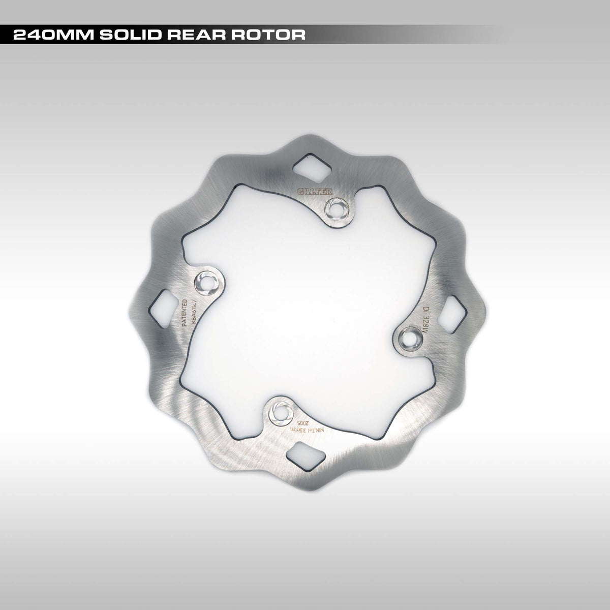 GALFER - REAR 240MM SOLID MOUNT WAVE® ROTOR - SUZUKI DR650