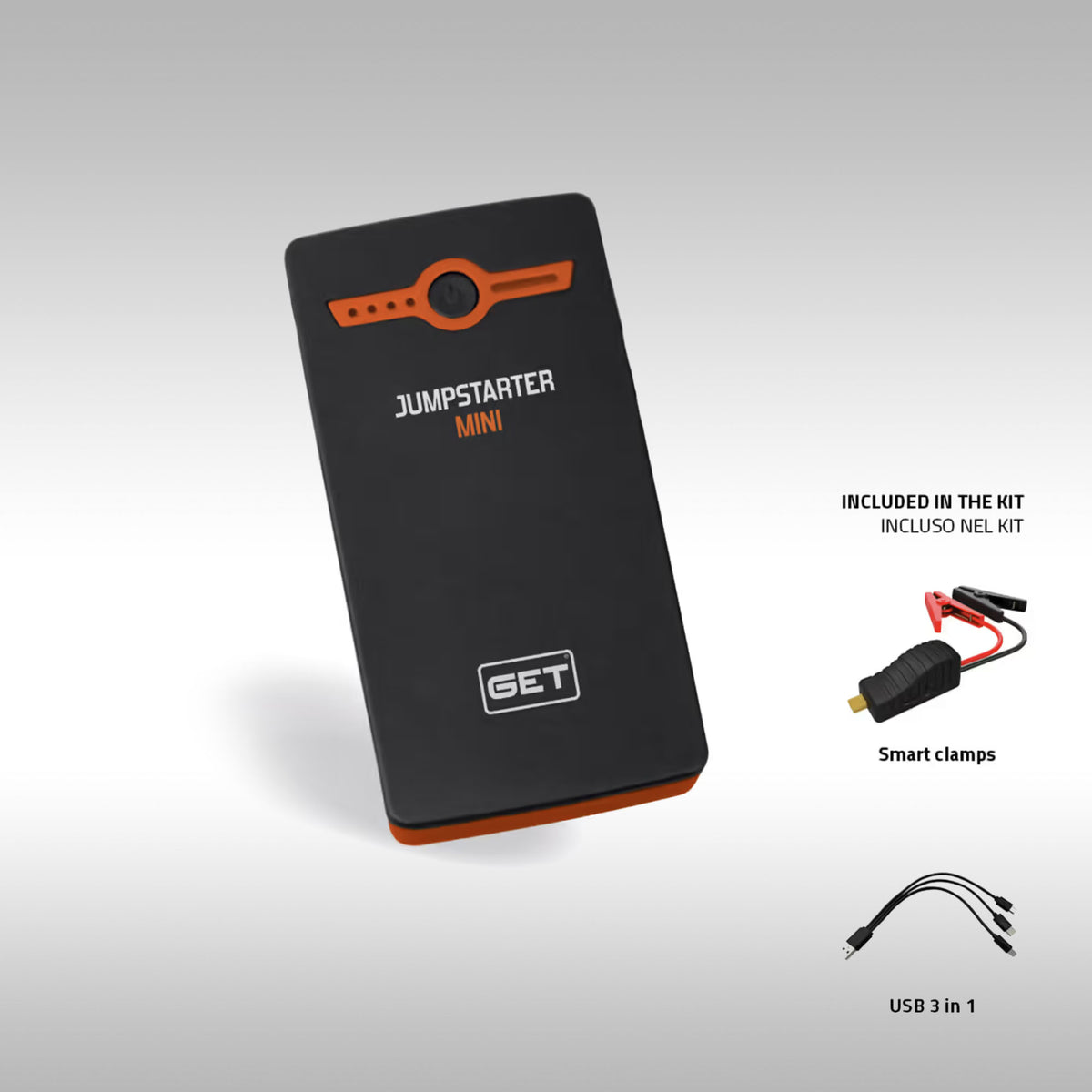 GET - MINI JUMP STARTER AND PERSONAL POWER SUPPLY