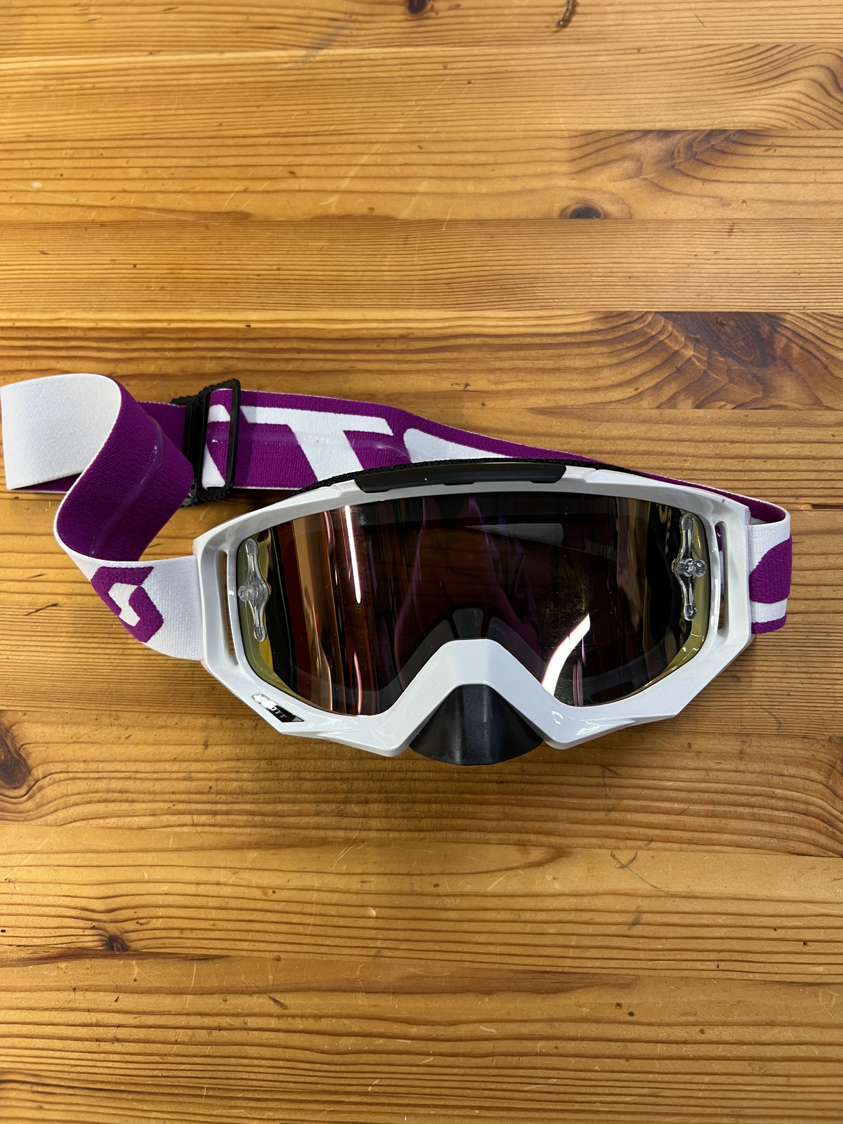 SCOTT SPORTS - TYRANT OFFROAD GOGGLES - ACID PURPLE / WHITE - GARAGE SALE