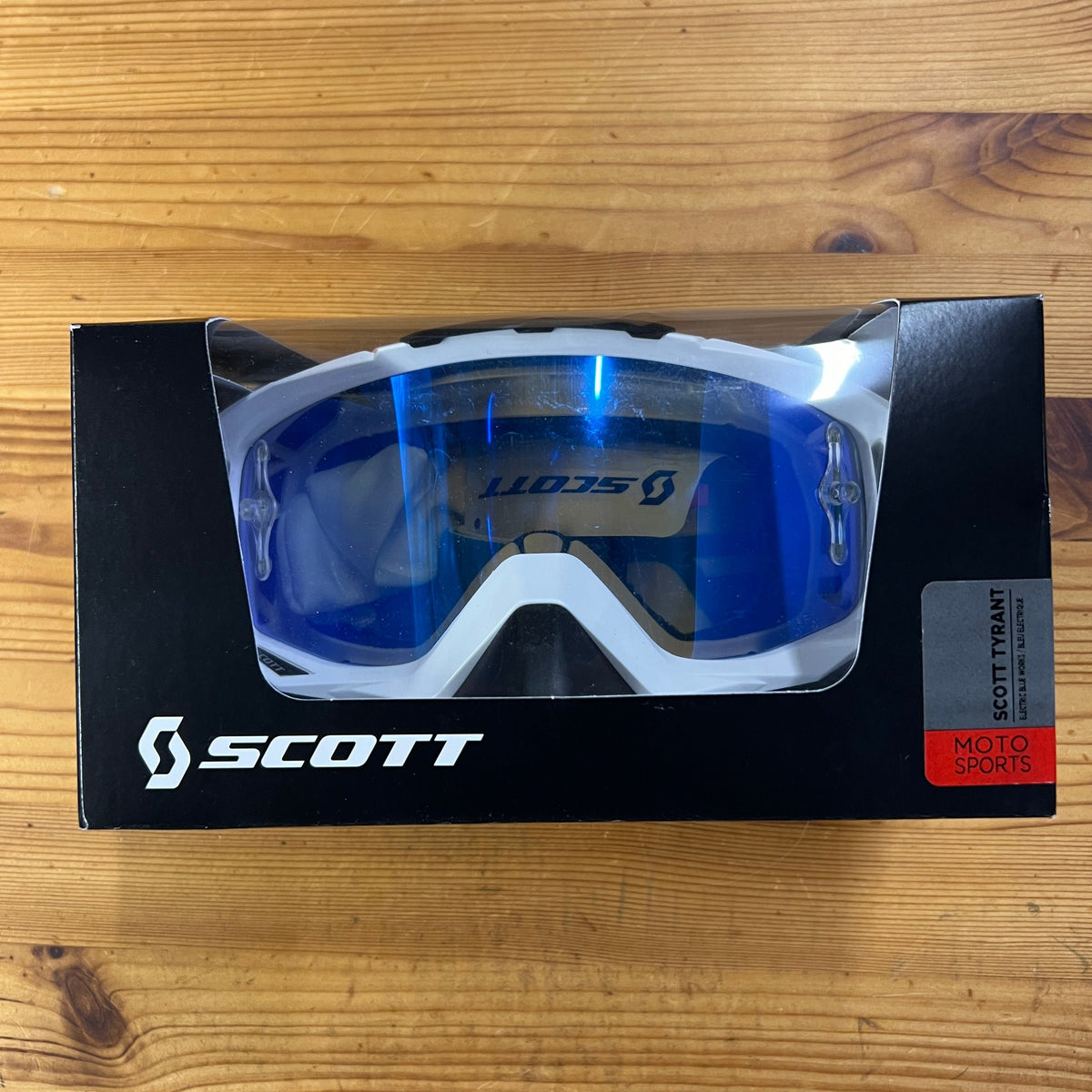 SCOTT SPORTS - TYRANT OFFROAD GOGGLES - ACID BLUE / WHITE - GARAGE SALE