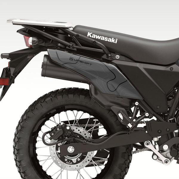 2022 - 2025 KAWASAKI KLR650 - GRAY TOPO GRAPHICS KIT - TMBR MOTO