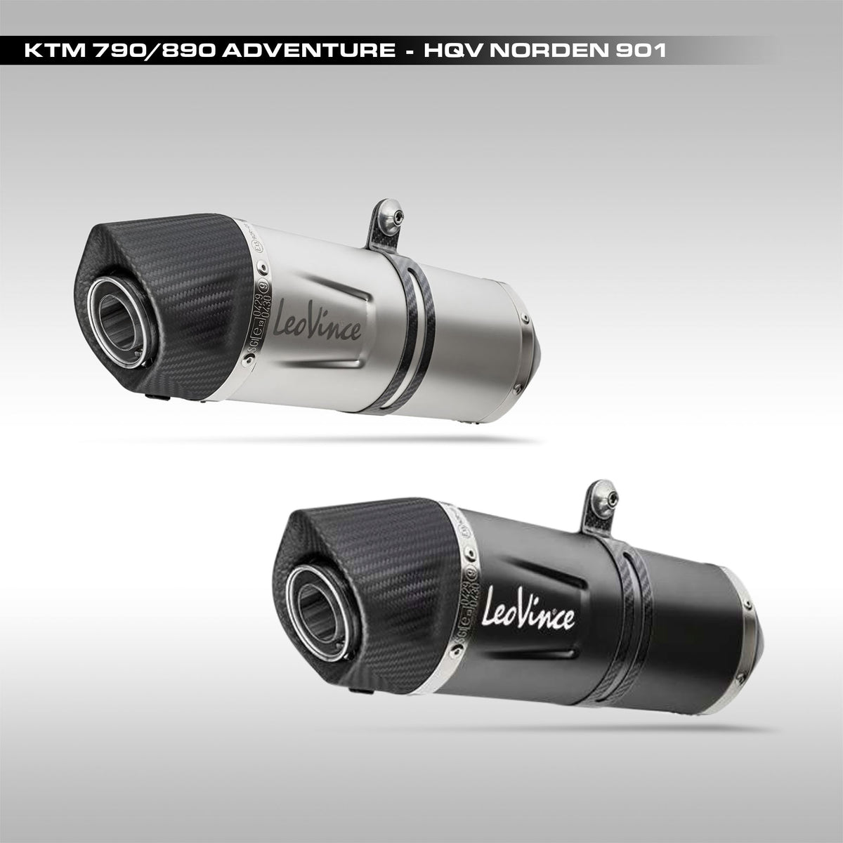 LEOVINCE - LV ONE EVO SLIP-ON MUFFLER - KTM 790 &amp; 890 ADVENTURE / HUSQVARNA NORDEN 901