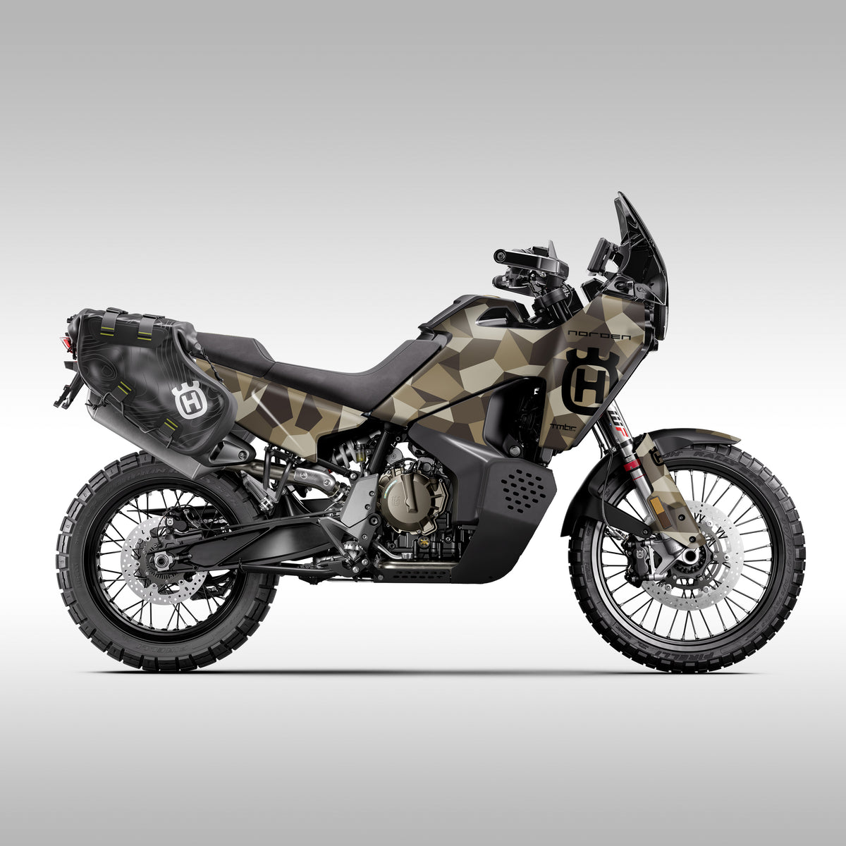 2022 - 2024 HUSQVARNA NORDEN 901 - DARK EARTH GEO CAMO - GRAPHICS KIT