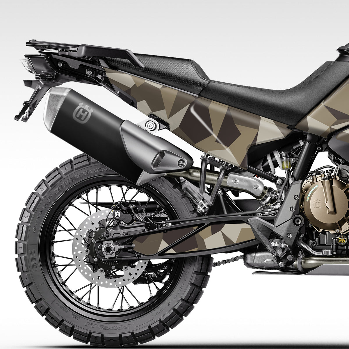 2022 - 2024 HUSQVARNA NORDEN 901 - DARK EARTH GEO CAMO - GRAPHICS KIT