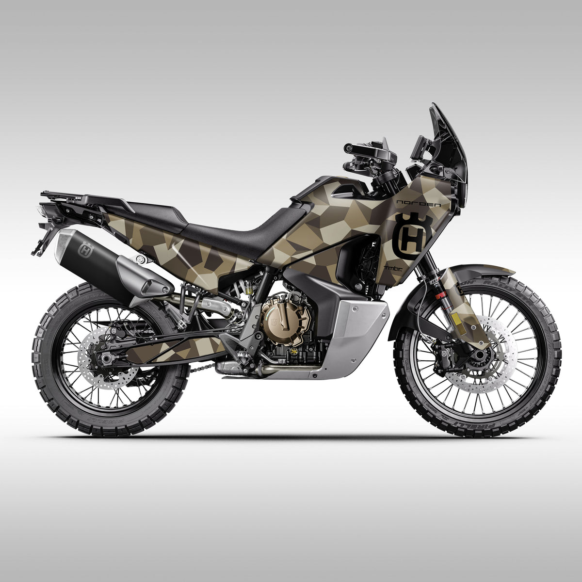 2022 - 2024 HUSQVARNA NORDEN 901 - DARK EARTH GEO CAMO - GRAPHICS KIT