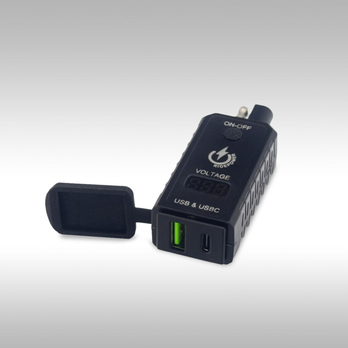 RIDEPOWER - SAE TO USB &amp; USB-C OUTLET w/ VOLTAGE DISPLAY