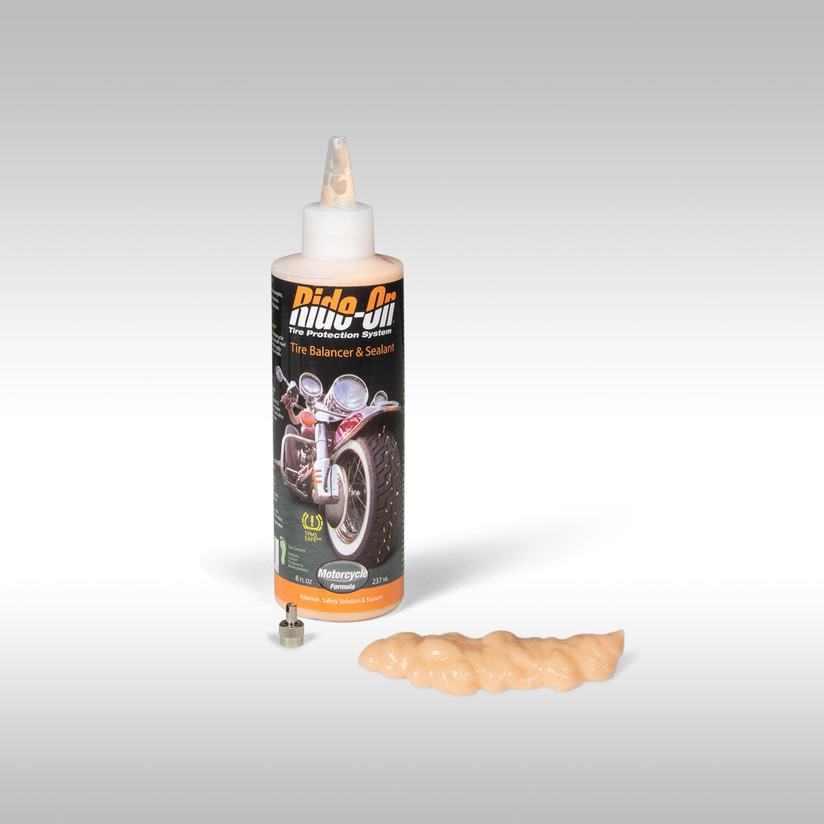 RIDE-ON - MOTORCYCLE SPECIFIC TIRE SEALANT - 8OZ BOTTLE