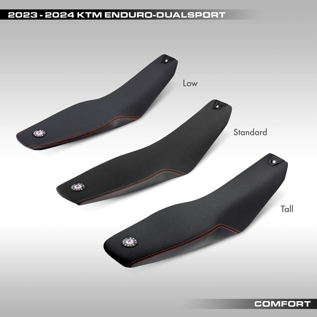 SEAT CONCEPTS - COMFORT SEAT - 2023 - 2024 KTM XC, XC-F, SX, SX-F - 2024 EXC-F, XC-W, XCF-W, XW-F