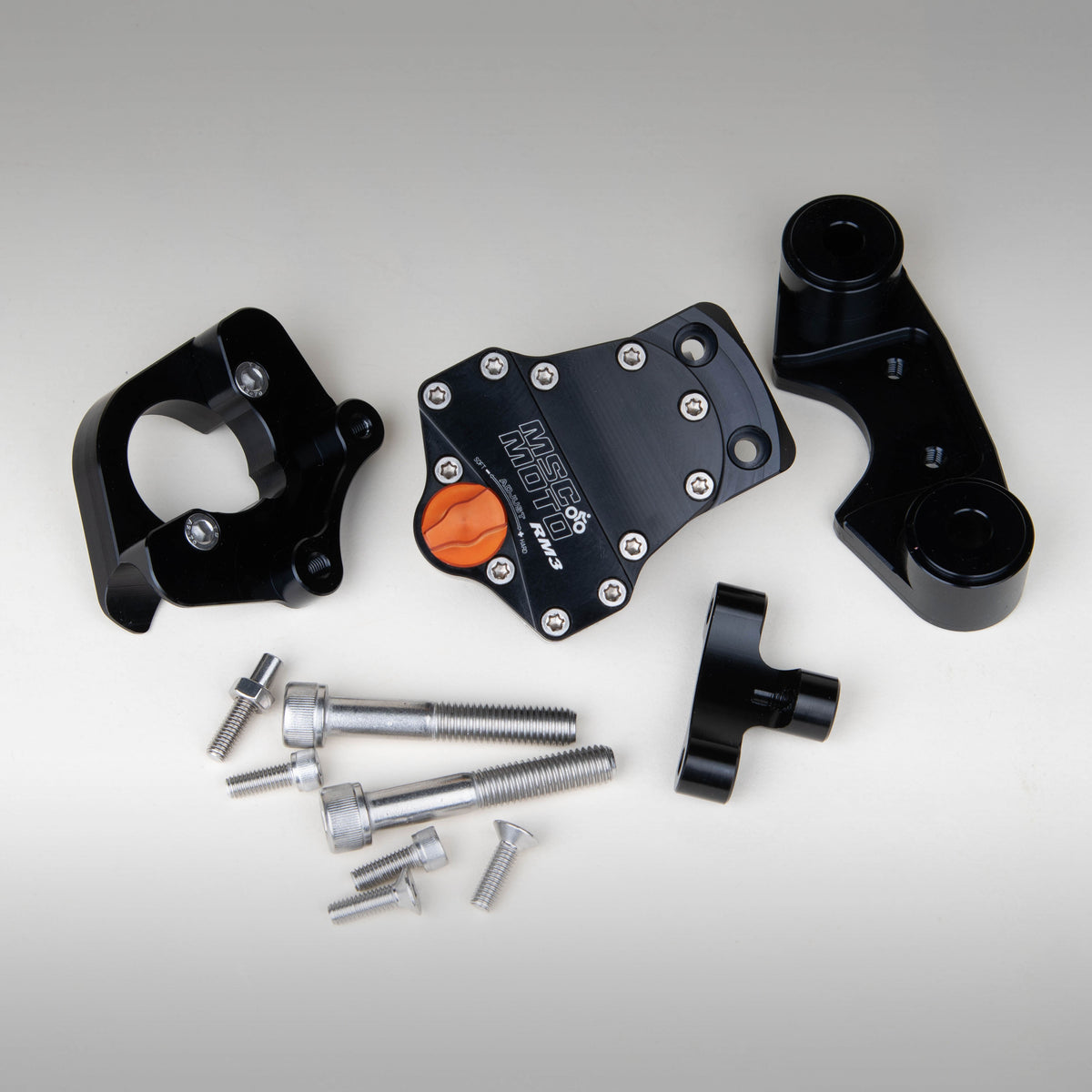 MSC MOTO - RM3 DOWN UNDER STEERING DAMPER KIT - 2008 - 2018 KTM 690 ENDURO