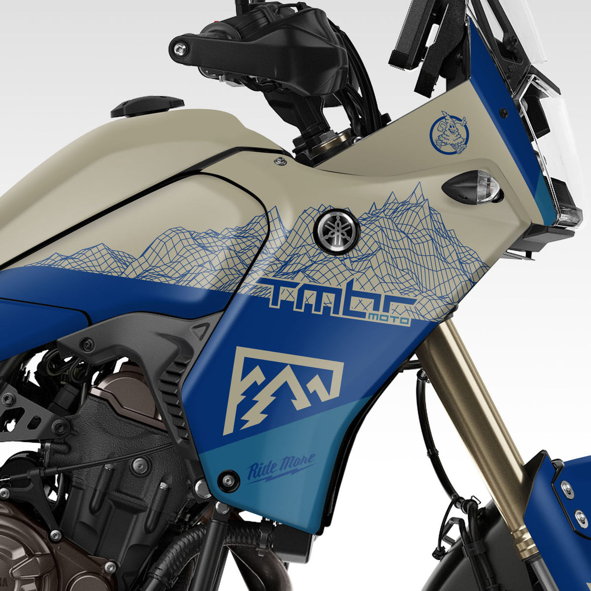 2019 - 2024 YAMAHA TENERE 700 - TMBR TAN/BLUE MOUNTAIN - GRAPHICS KIT