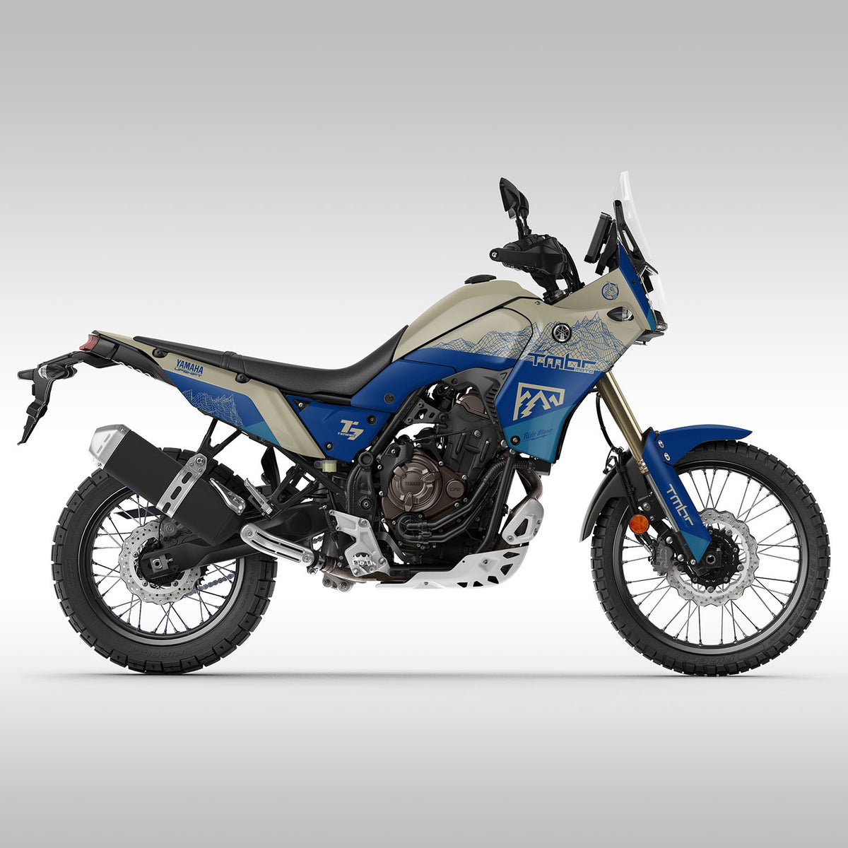 2019 - 2024 YAMAHA TENERE 700 - TMBR TAN/BLUE MOUNTAIN - GRAPHICS KIT