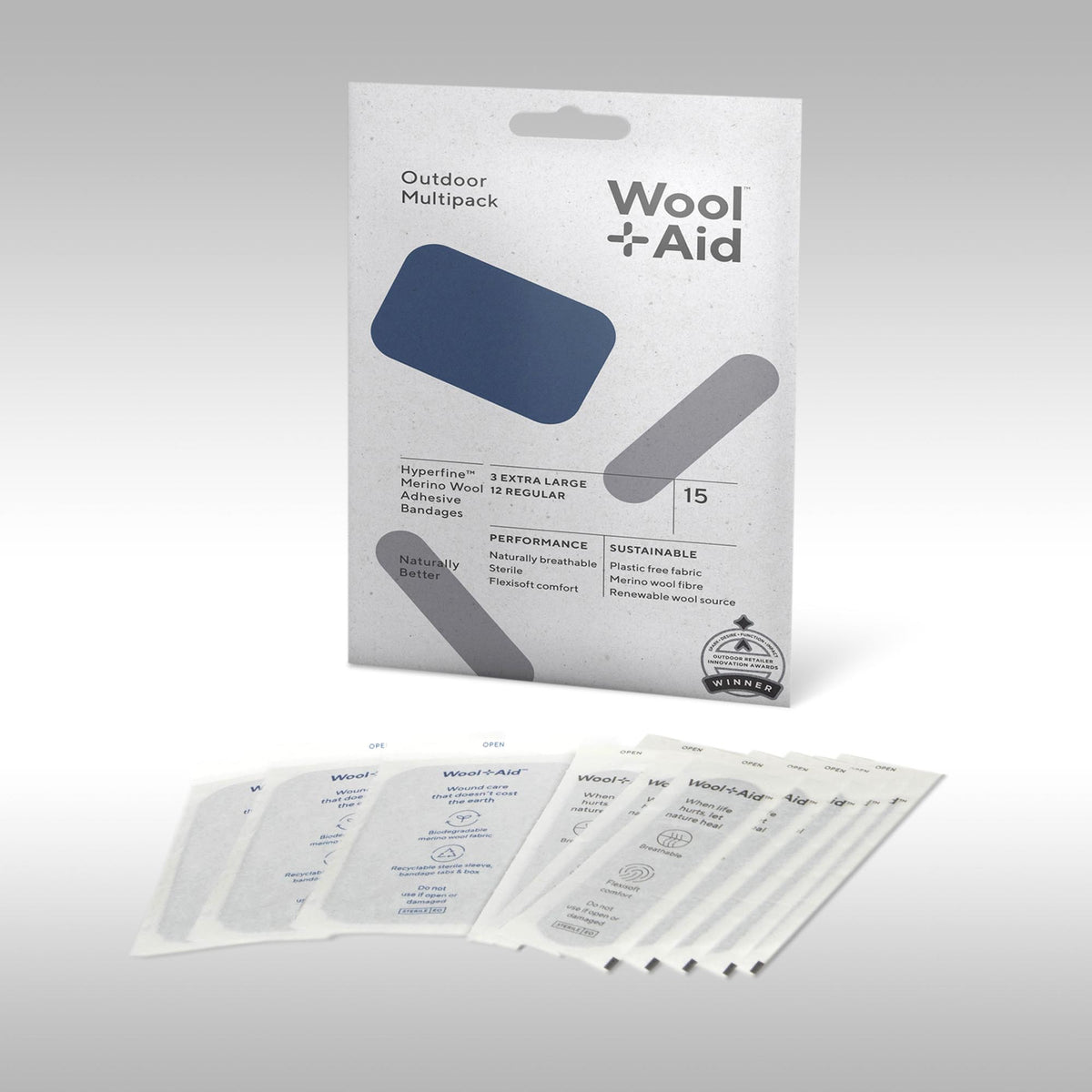 WOOLAID - MERINO WOOL ADHESIVE BANDAGES