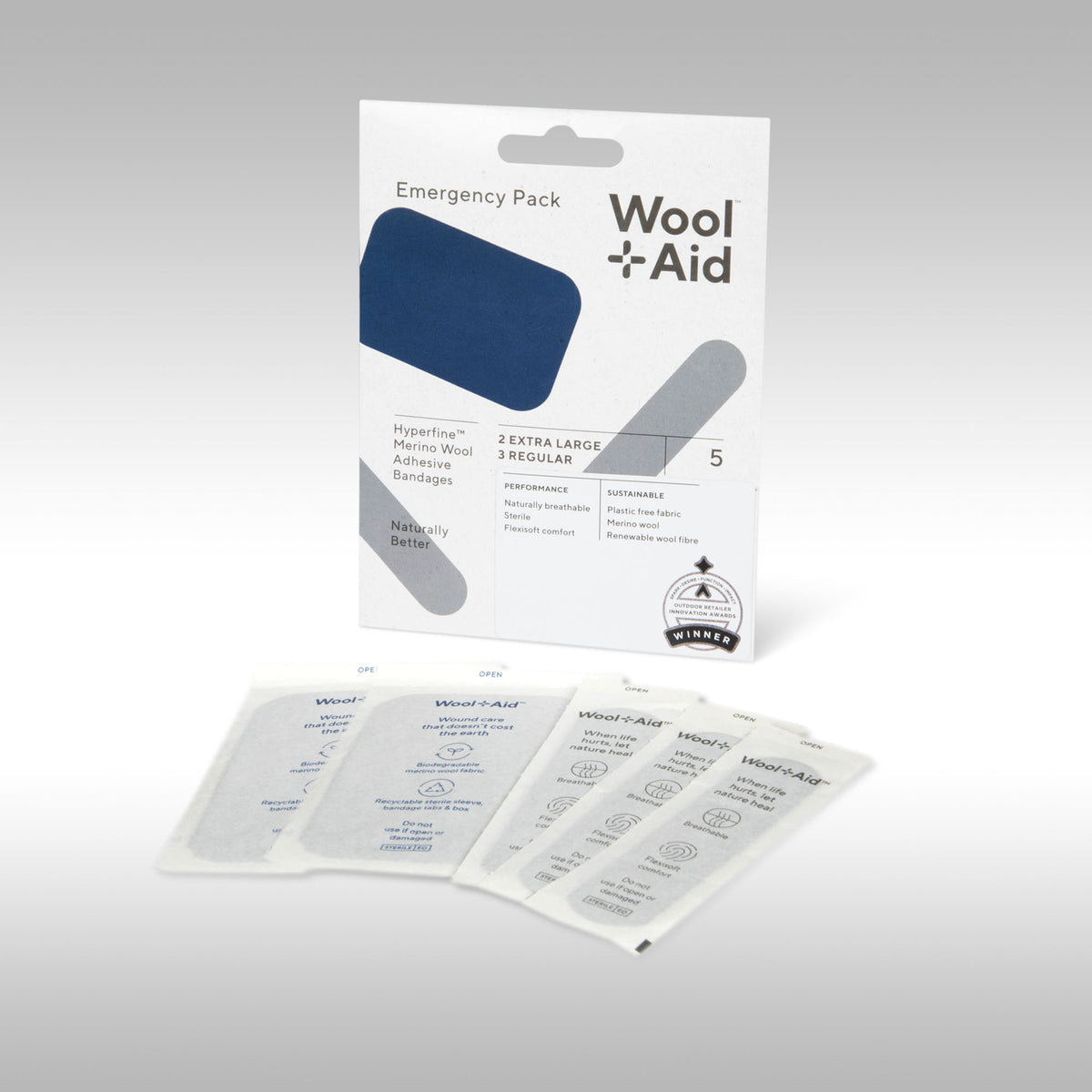 WOOLAID - MERINO WOOL ADHESIVE BANDAGES