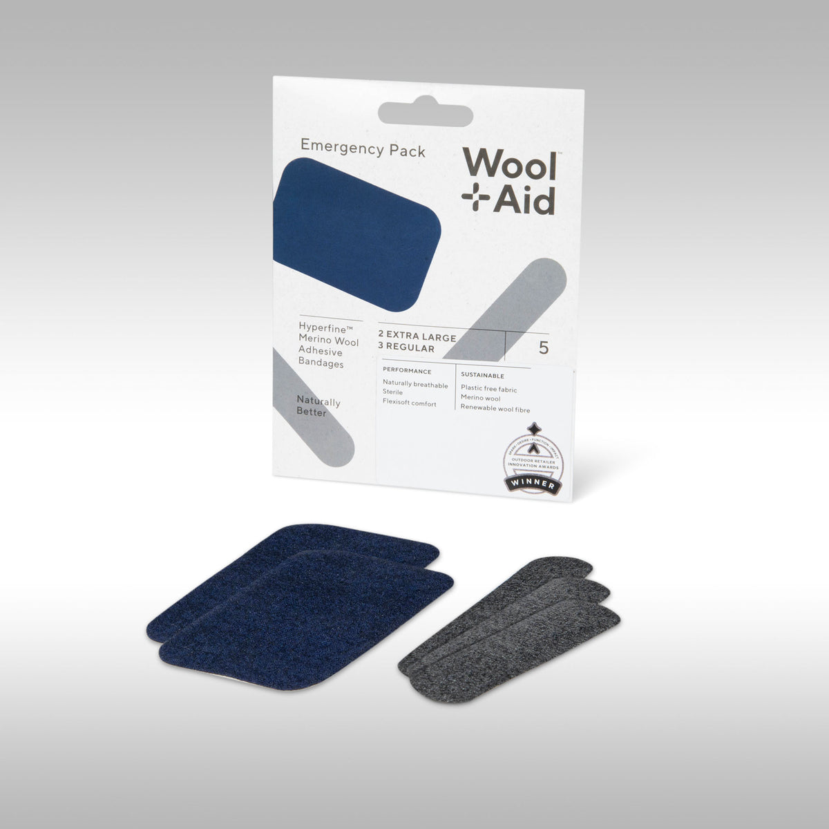 WOOLAID - MERINO WOOL ADHESIVE BANDAGES