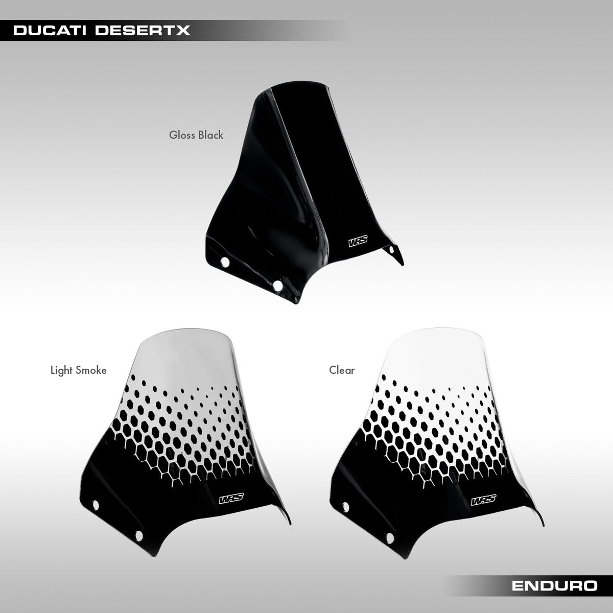 WRS - DUCATI DESERTX ENDURO WINDSCREEN