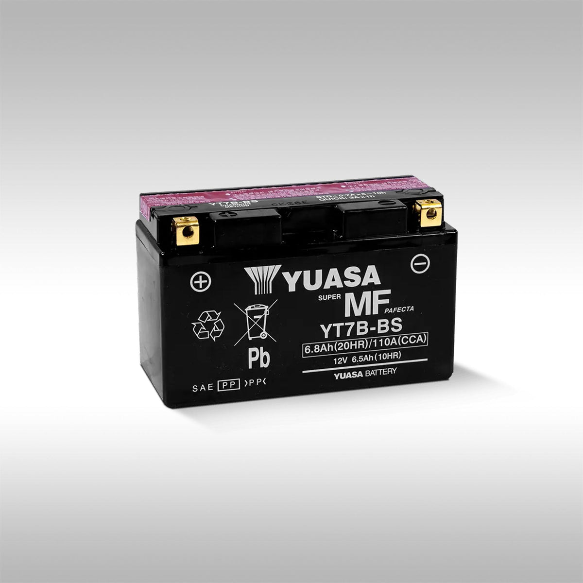 YUASA - YT7B-BS AGM MAINTENANCE FREE BATTERY