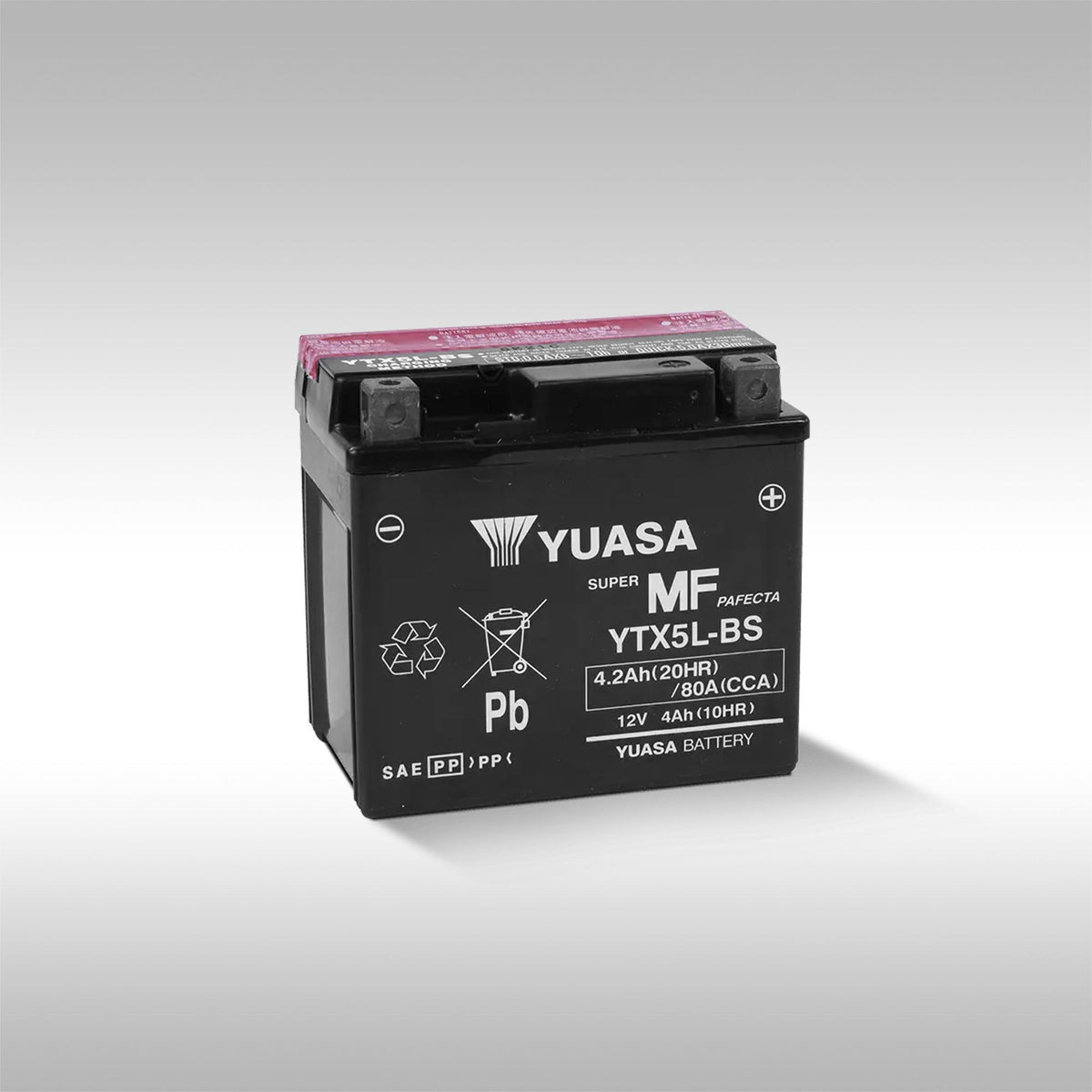 YUASA - YTX5L-BS AGM MAINTENANCE FREE BATTERY