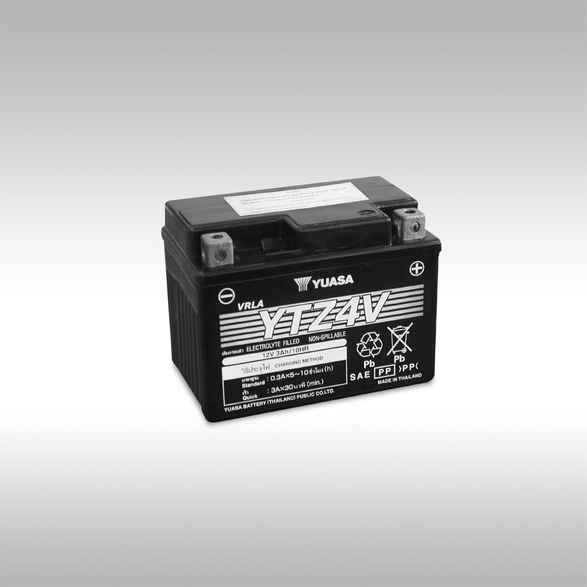 YUASA - YTZ4V AGM MAINTENANCE FREE BATTERY