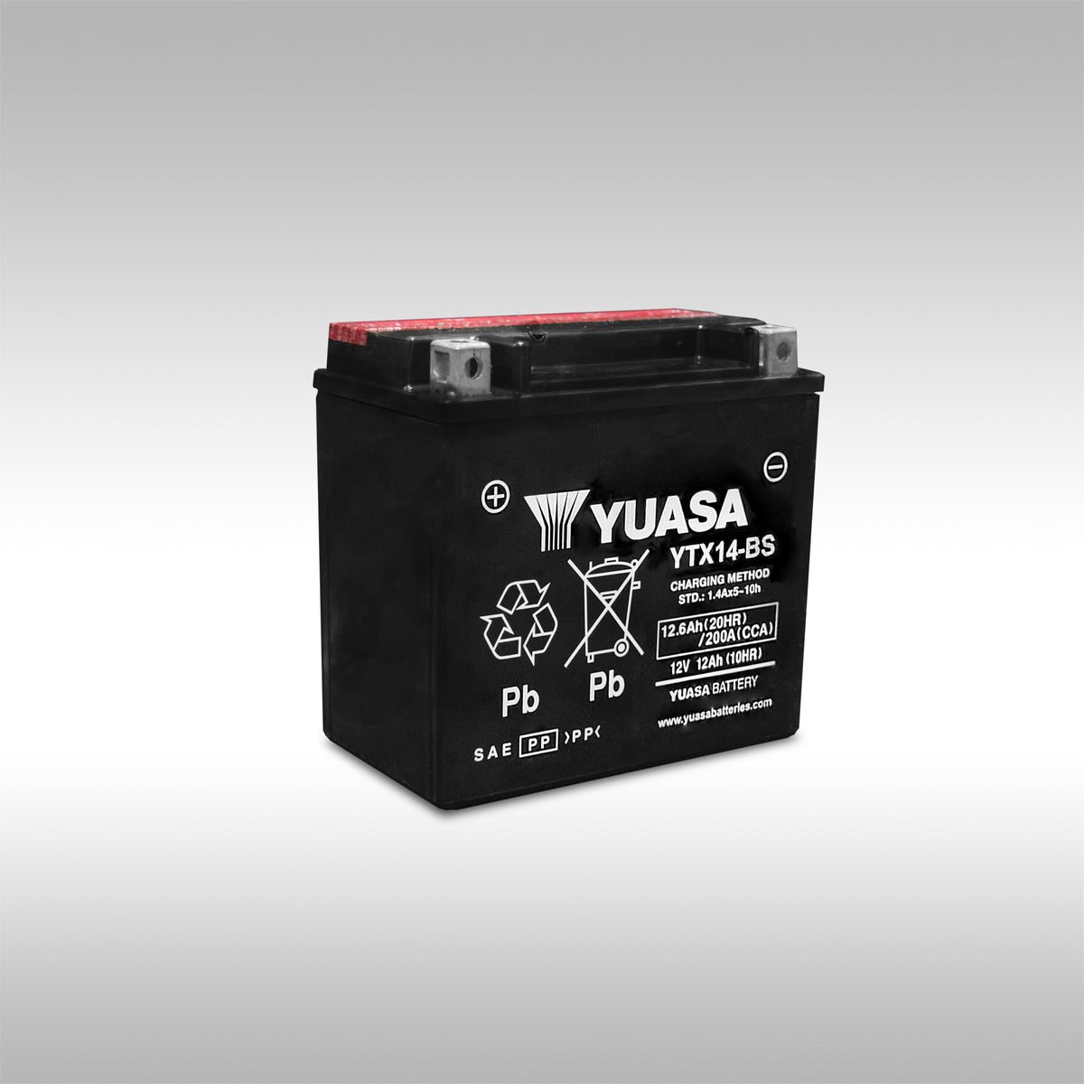 YUASA - YTX14-BS AGM MAINTENANCE FREE BATTERY