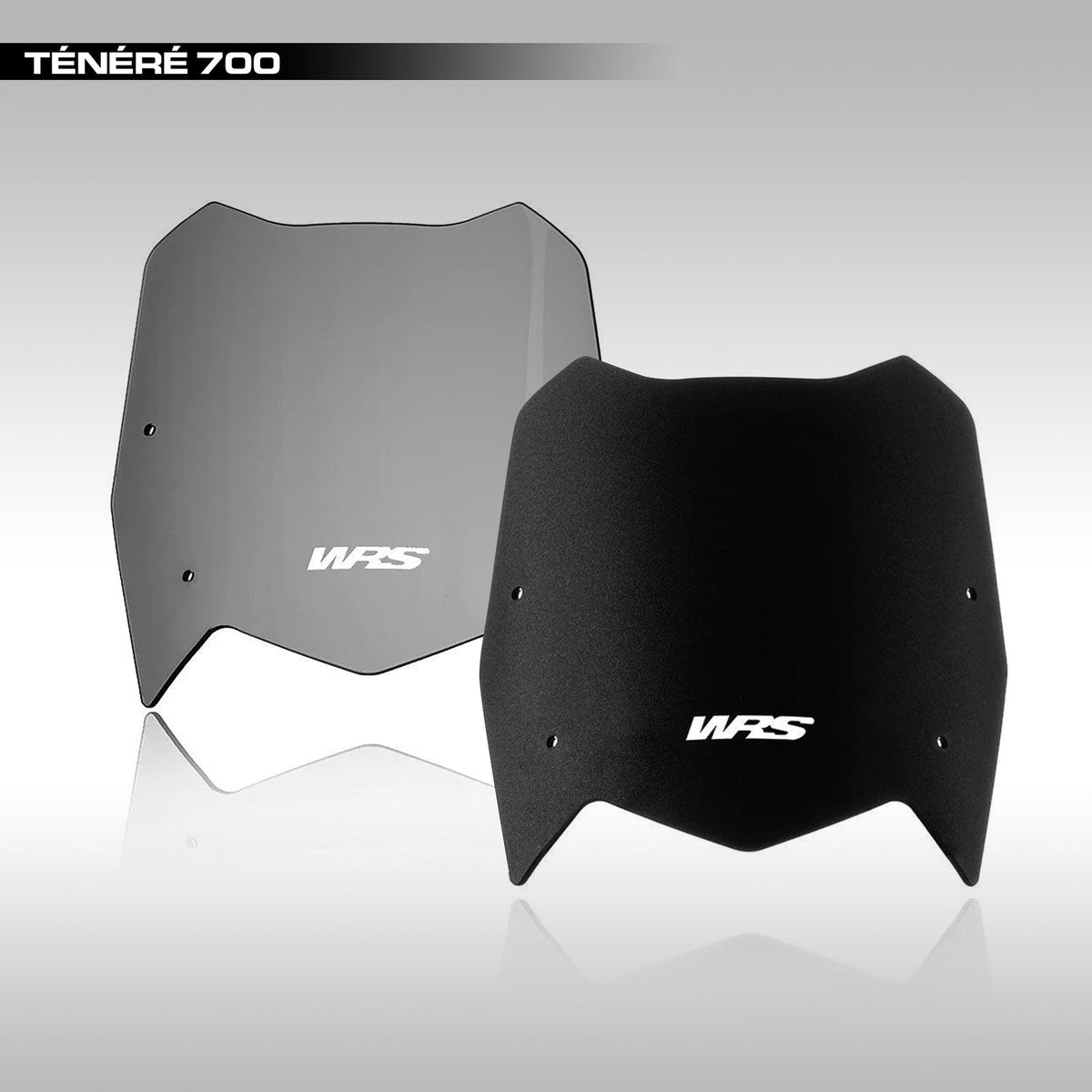WRS Sport Windscreen for Yamaha Tenere 700. Give your T&amp; a more aggressive look with a matter black or dark tint low profile windshield. 