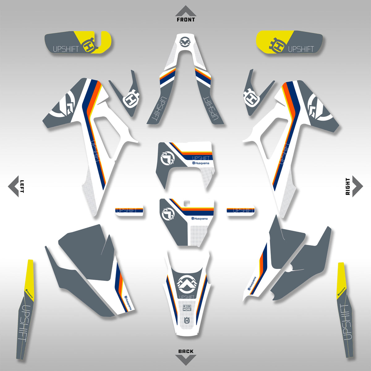 HUSQVARNA FE, TE, FX, TX - RETRO GRAPHICS KIT