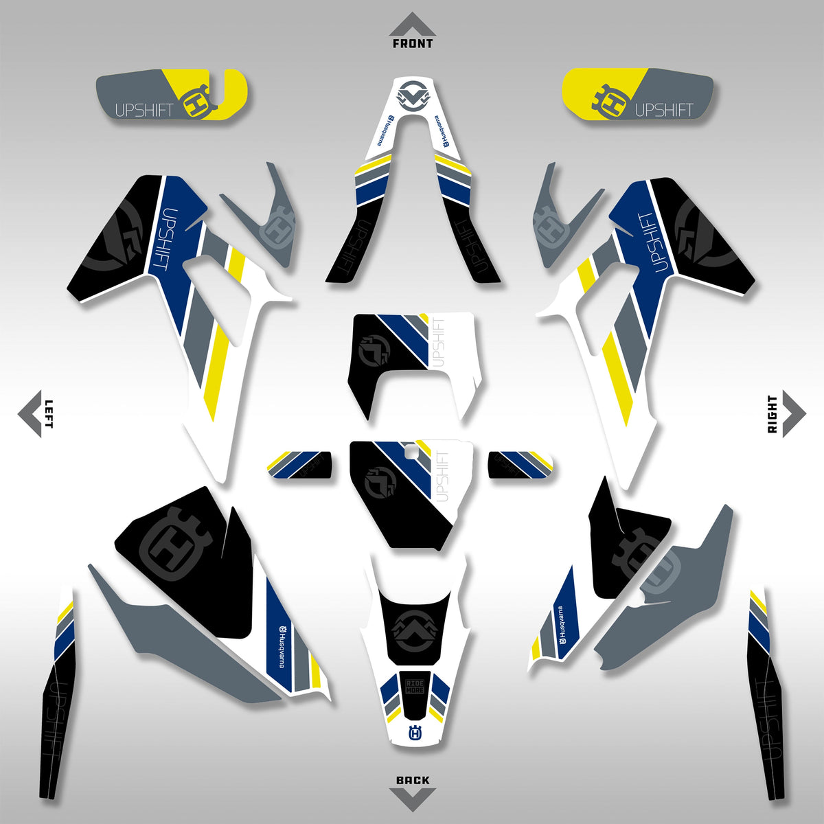 HUSQVARNA FE, TE, FX, TX - STRIPES - GRAPHICS KIT