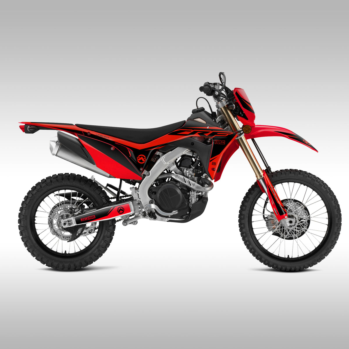 2019 - 2024 HONDA CRF450L / RL - BLACK / RED 2.0 - GRAPHICS KIT