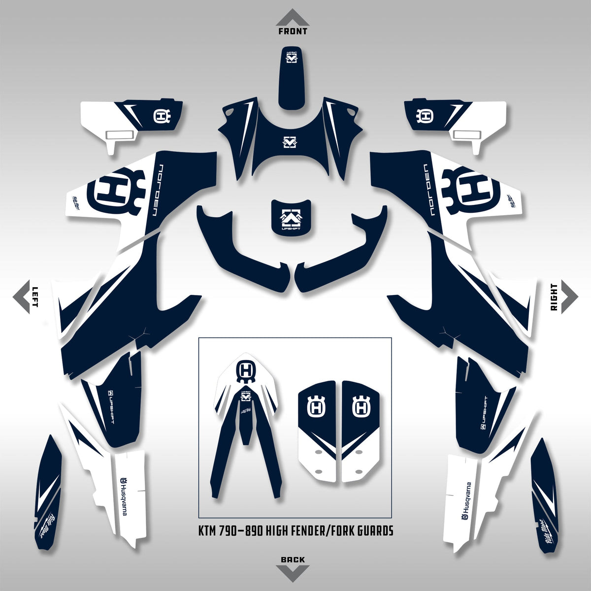 2022 - 2024 HUSQVARNA NORDEN 901 - SPORT GRAPHICS KIT