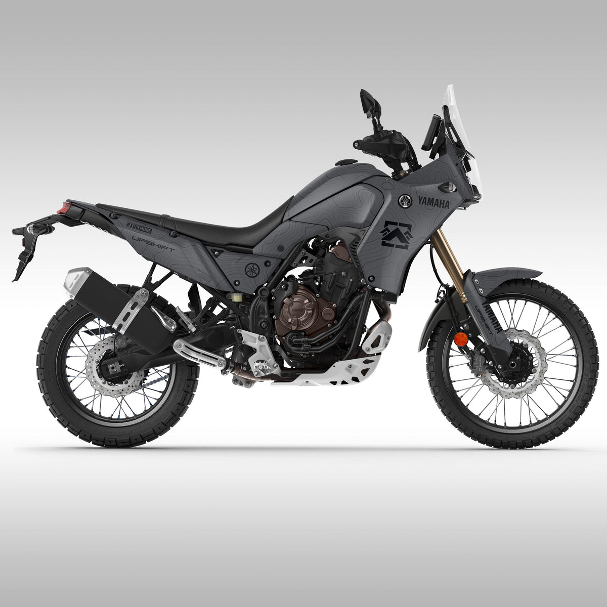 2019 - 2024 YAMAHA TENERE 700 - GRAY TOPO - GRAPHICS KIT