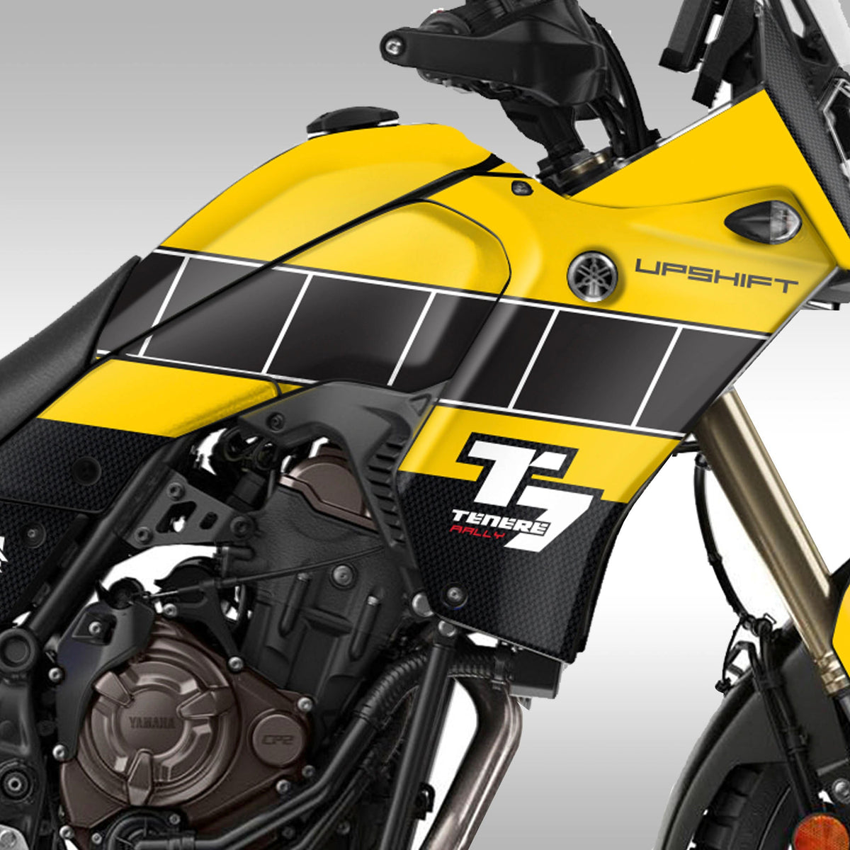 2019 - 2024 YAMAHA TENERE 700 - LAZER YELLOW / BLACK - GRAPHICS KIT