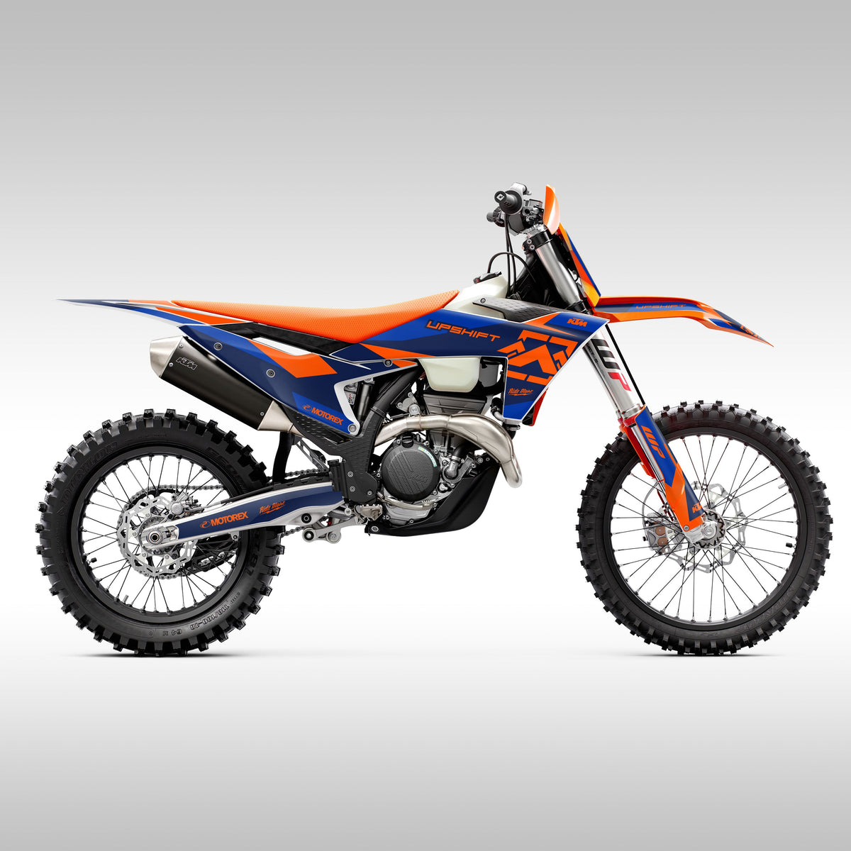 2023 - 2024 KTM EXC, XC, XC-F GRAPHICS KIT - STRATUS BLACK / BLUE