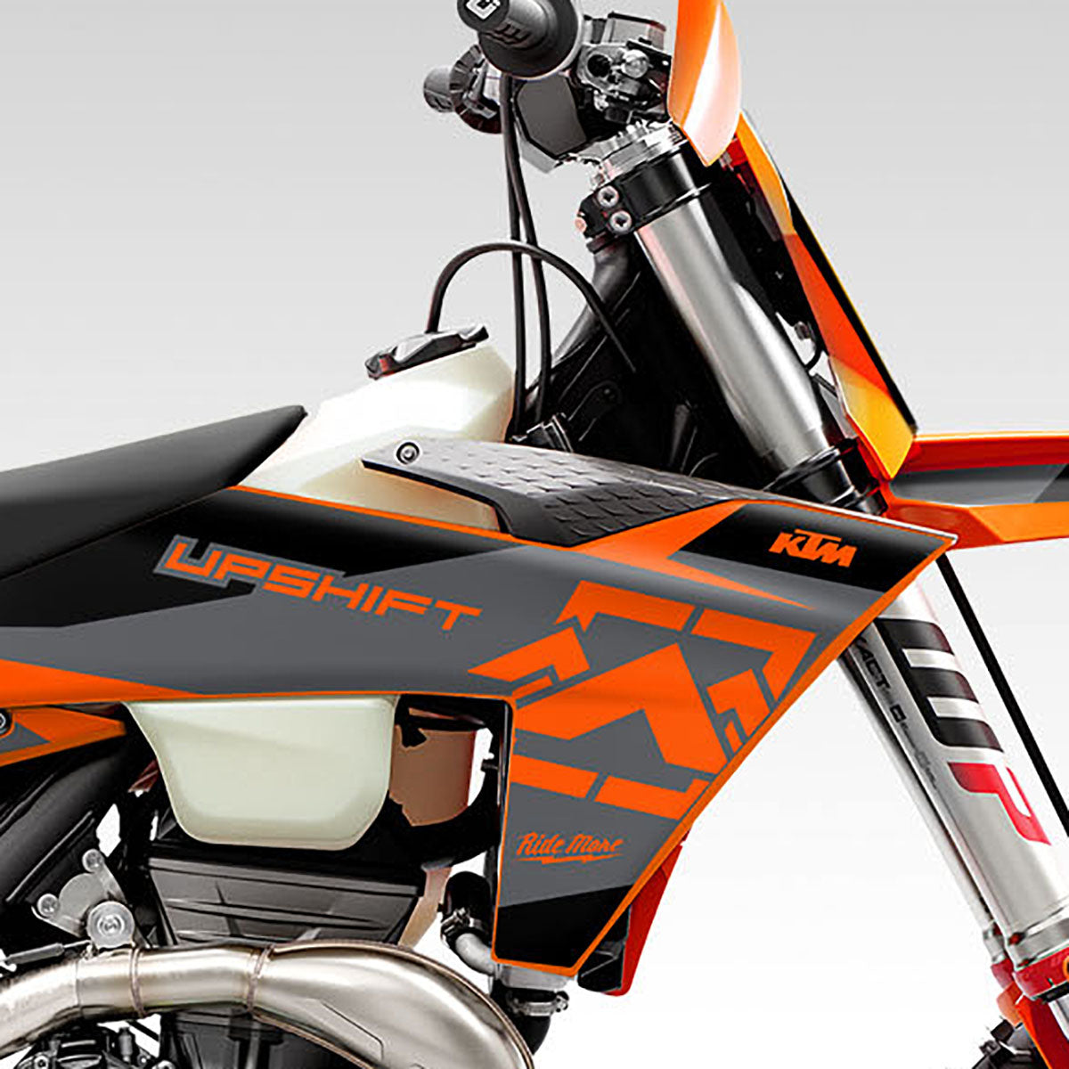 2023 - 2024 KTM EXC, XC, XC-F GRAPHICS KIT - STRATUS ORANGE / GRAY