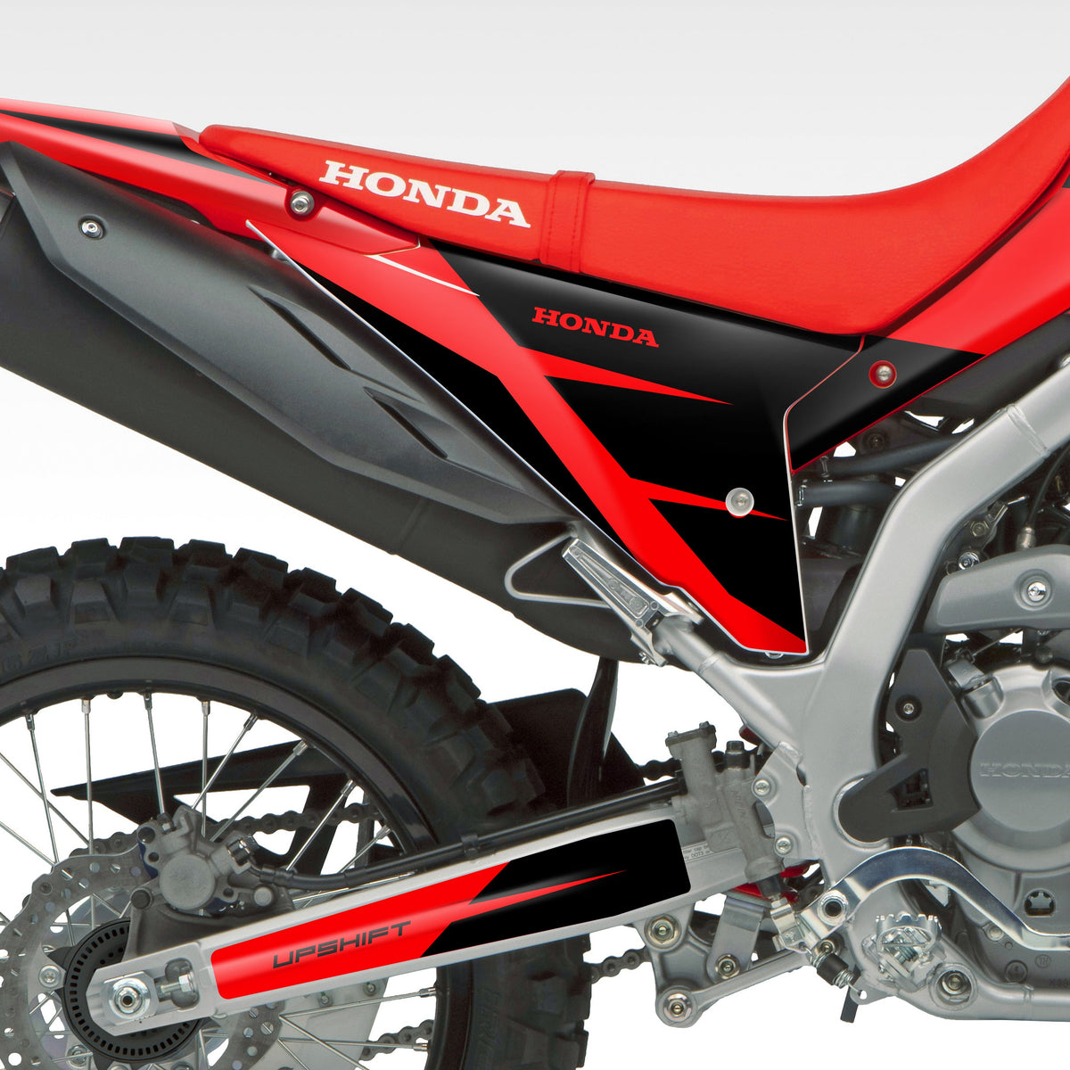 2021 - 2024 HONDA CRF300L - RED &amp; BLACK - GRAPHICS KIT  (Non-Rally)