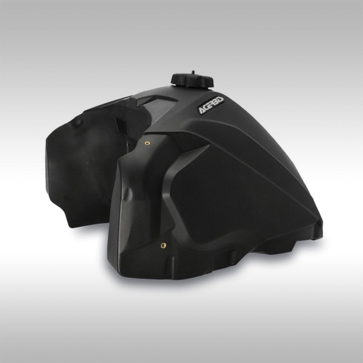 Acerbis 6.1 gallon fuel tank delivers increased range for the Yamaha Tenere 700. Black plastic.