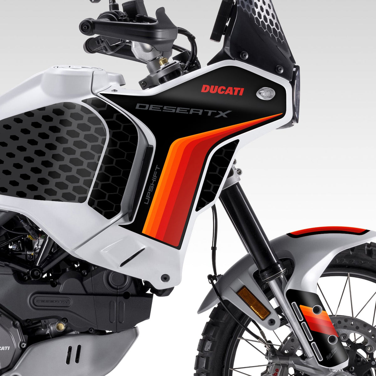 DUCATI DESERT X - ORANGE GRADIENT - GRAPHICS KIT