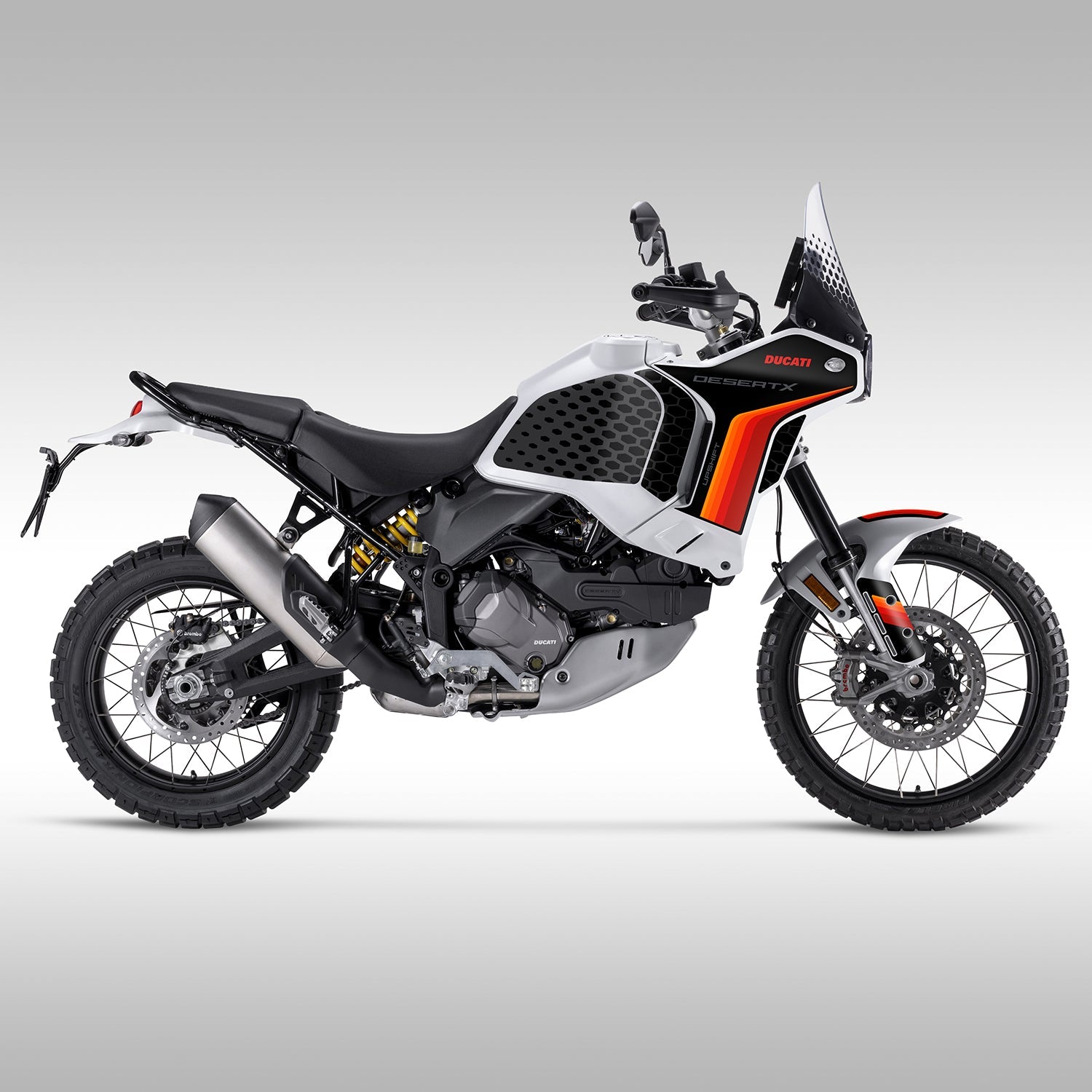 DUCATI DESERT X - ORANGE GRADIENT - GRAPHICS KIT