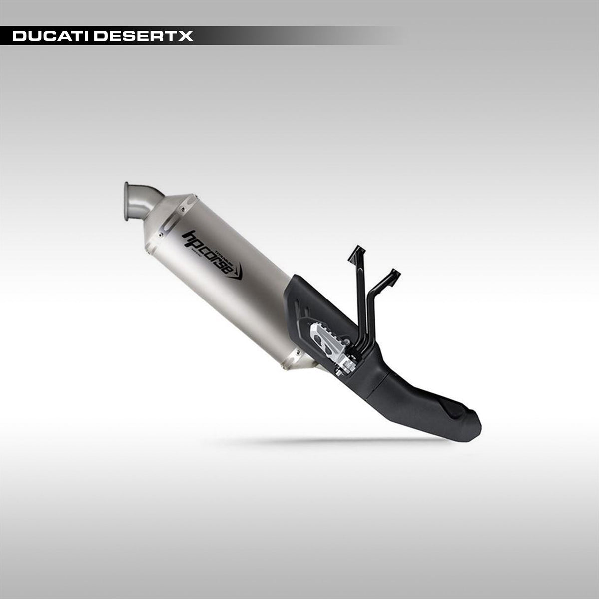 HP CORSE - SP-1 SHORT TITANIUM SLIP-ON EXHAUST - DUCATI DESERTX